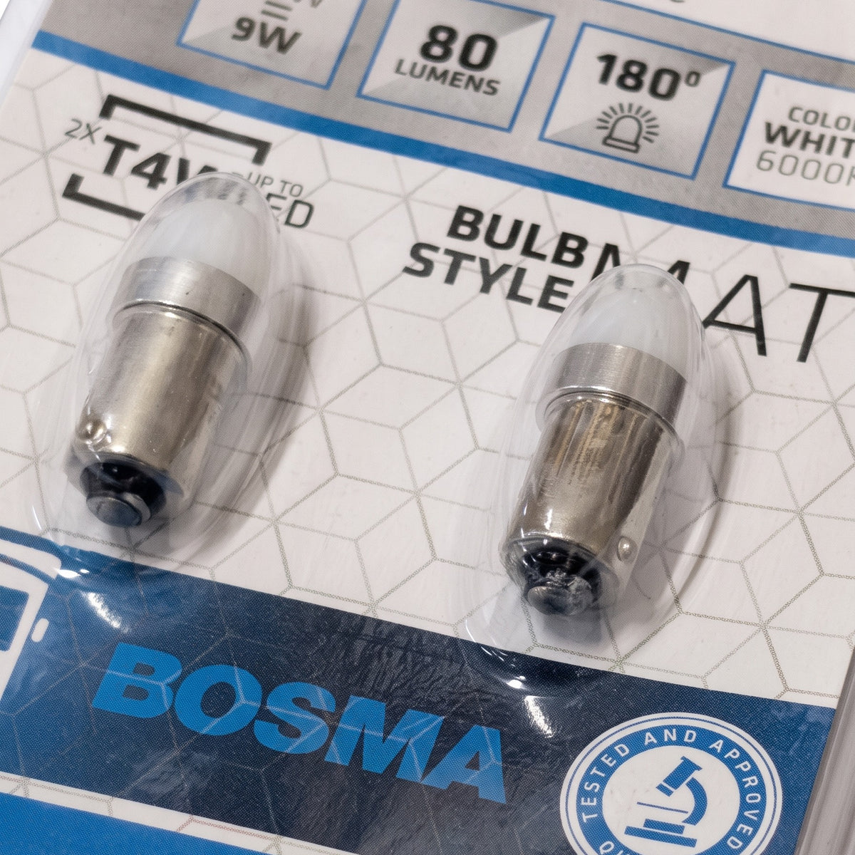 2x Ampoules T4W BA9S 2 LED SMD BLANC 24V CANBUS