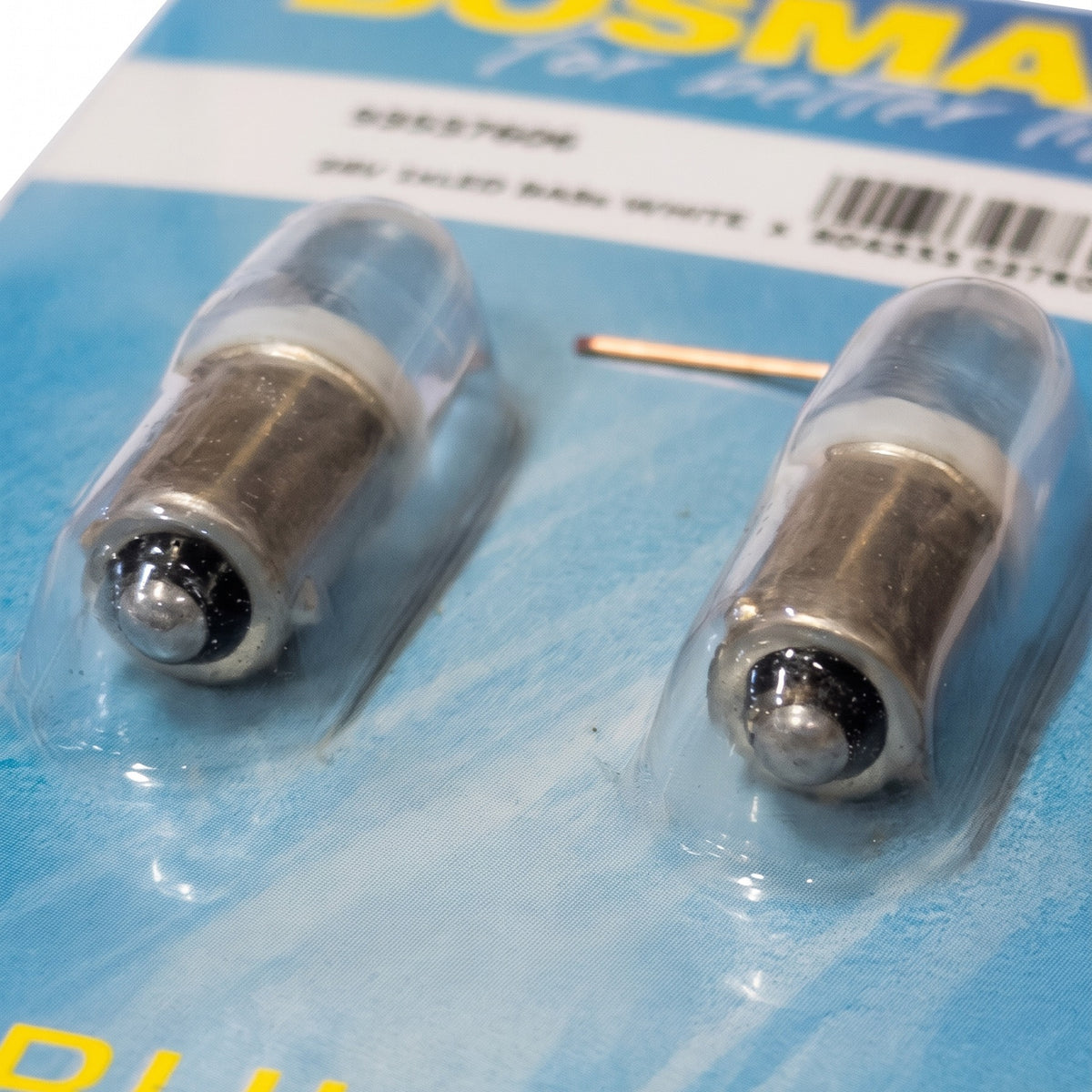 2x Ampoules BA9S 1X LED BLANC 24V