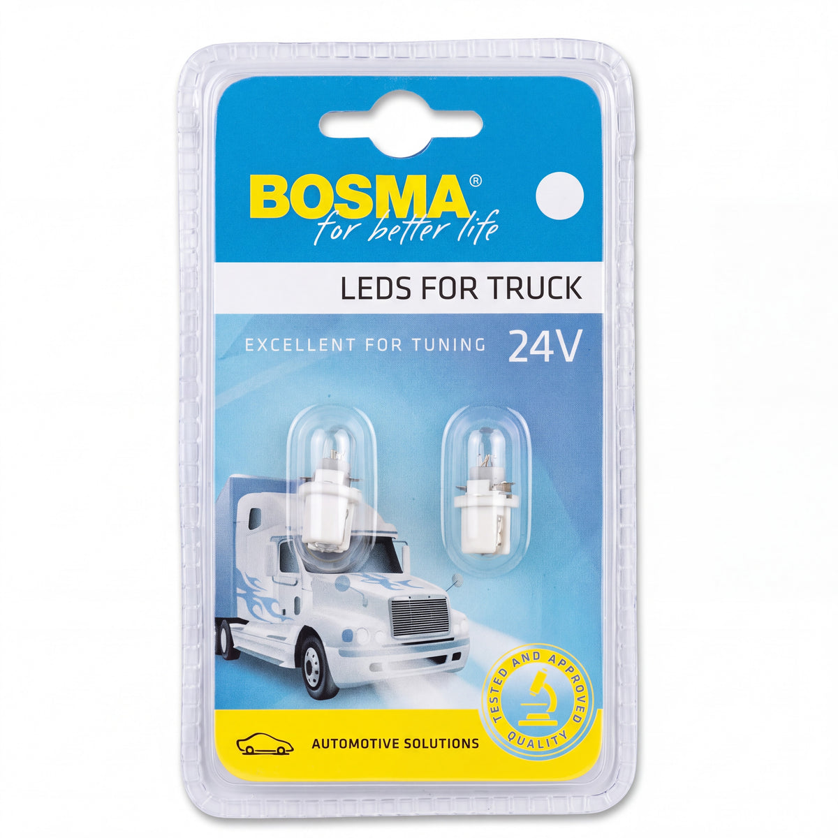 2x Ampoules B8.5d 1 LED BLANC 24V