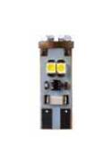 Pack 2x T10 SMD HIGH POWER BLUE LED Bulbs 12V