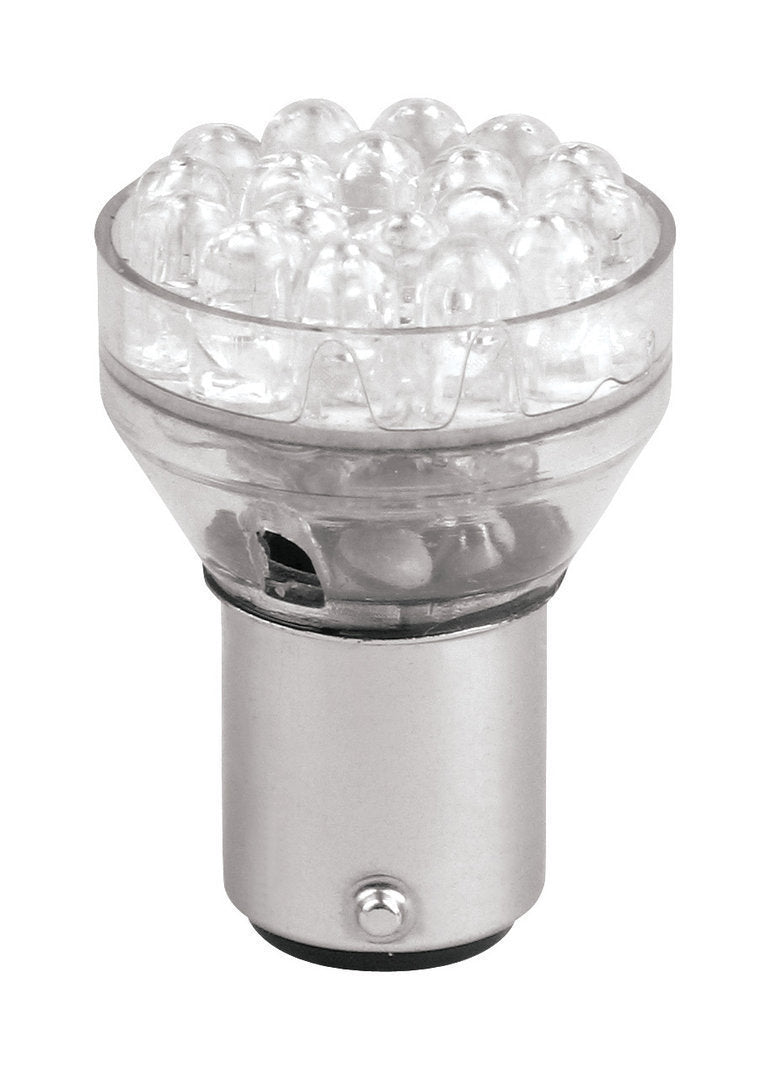 2x Bulbs 24X LED BA15S WHITE 12V