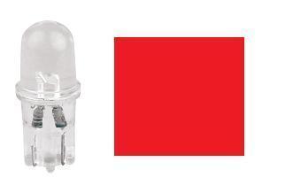 2x Ampoules T10 1XLED ROUGE 12V