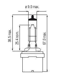 Ampoule 880 H27W/1 PG13 BLACK TOP 27W 12.8V