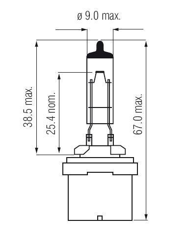 Ampoule 885 PG13 50W 12.8V 500885