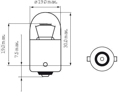 R5W BA15S 5W 12V Bulb Long-life - Greaser