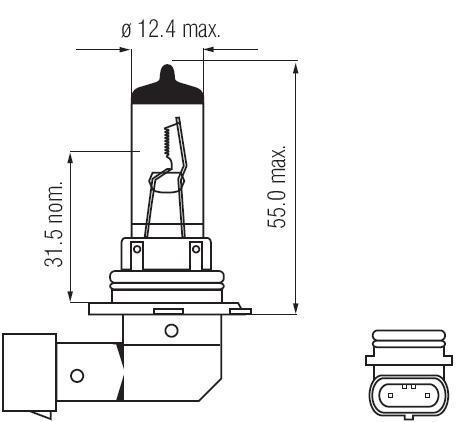 Ampoule H10 PY20D 42W 12V