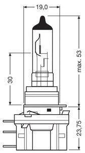 Ampoule H15 PGJ23t-1 15/55W 12V 501315