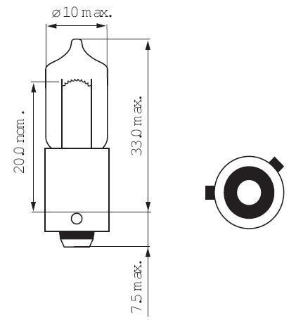 Ampoule H21W BAY9S 12V HALOGENE