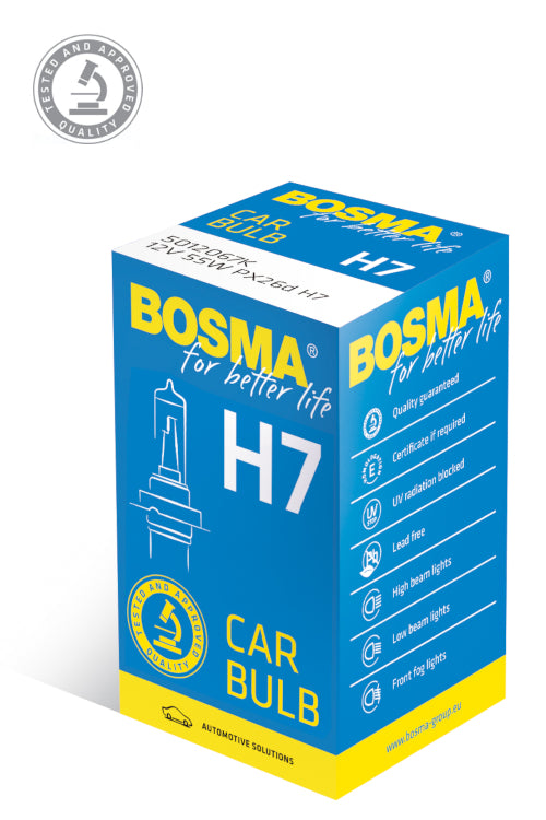 10x ampoules H7 12V 55W PX26d 5012067