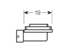 Ampoule H9 65W PGJ19-5 12V