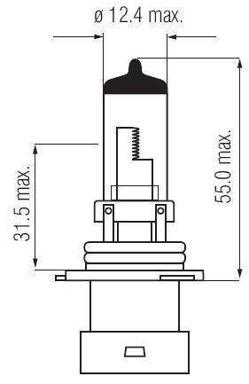 Ampoule HB4A 9006XS P22d 51W 12V