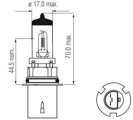 Ampoule HB5 9007 PX29t 65/55W 12V