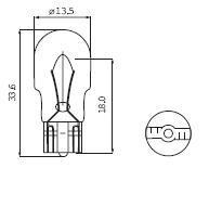 Ampoule W10W ORANGE 12V