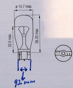 Bulb T15 18W 12V