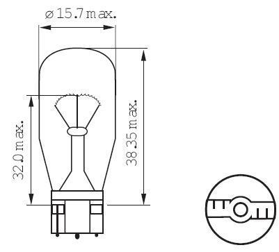 Bulb T15 21W 12V