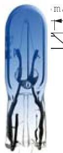 Ampoule T5 1.2 W 12V W1.2W W2x4.6d WEDGE BASE BLEU