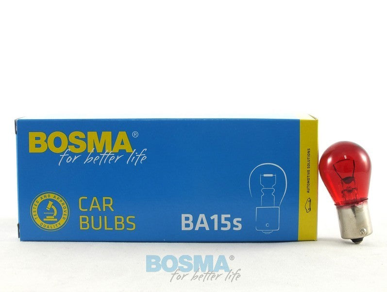 Ampoule BA15S 21W 12V ROUGE - p21w