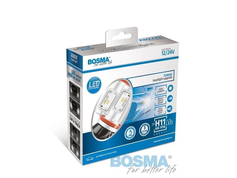 2x H8 - H11 LED Bulbs 6000K