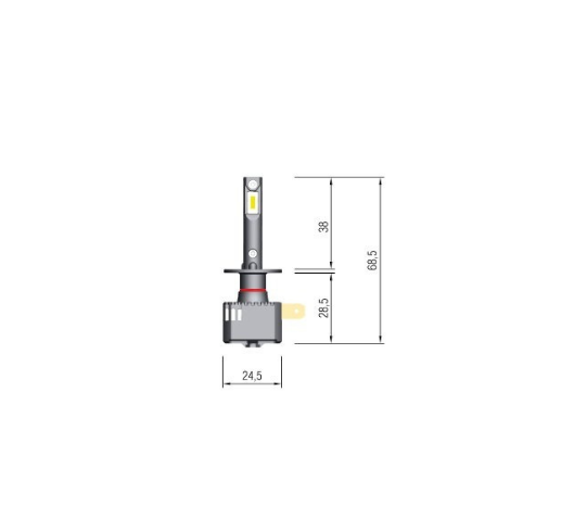 2x Ampoules Led H1 Plug & Play
