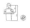Bulb indicator BAX10y 1.2W 12V BLACK