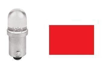 2x Ampoules BA9S 1X LED ROUGE 12V