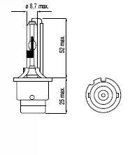 XENON D4S Bulb 35W 42V P32d-5 4300K