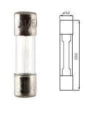 Boite de 10 Fusibles Verre 10A 5X20MM