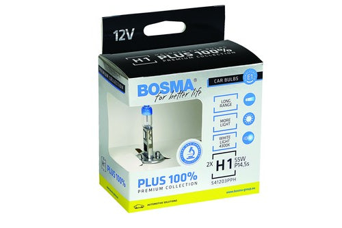 2 H1 P14.6s 55W 12V +100% PACK bulbs