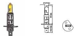 PACK H1 CLASSIC GOLD P14.5s 55W 12V 2 AMPOULES