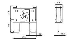 Maxi-fusible 60A BLEU