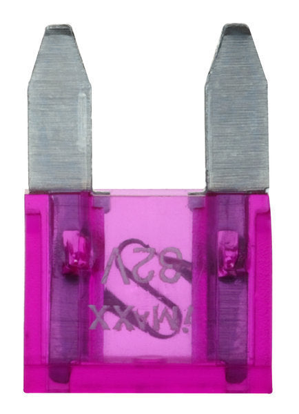 5x MINI FUSES 3A PURPLE