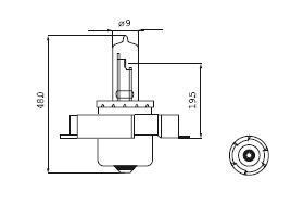 Ampoule à collerette halogène P26s 6V 15W