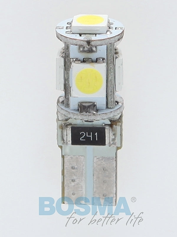 PACK 2x Ampoules W5W W10W T10 LED 5x SMD 5050 12V