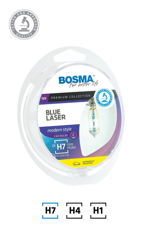PACK H7 55W BLUE LASER PX26d 12V 2 BULBS
