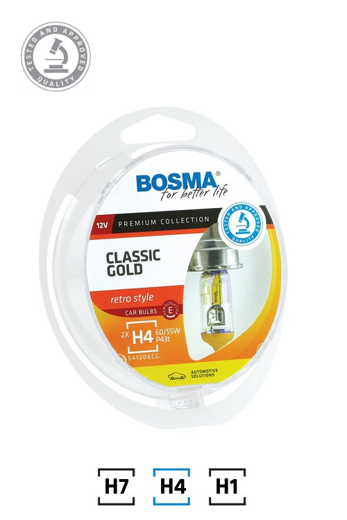 PACK H4 CLASSIC GOLD 60/55W P43t 12V