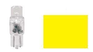 4x Ampoules T5 1X LED JAUNE 24V WIDE VIEW