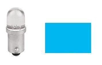 2x Ampoules BA9S 1X LED BLEU 12V 3882