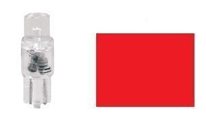 4x Ampoules T5 1X LED WIDE VIEW ROUGE 12V
