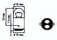 Ampoule BA15D 10W 12V 1216D