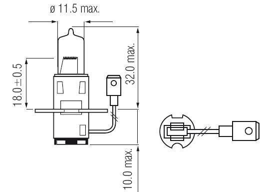 Ampoule H3 55W PK22s 12V