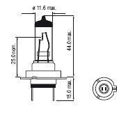10x H7 12V 55W PX26d 5012067 bulbs