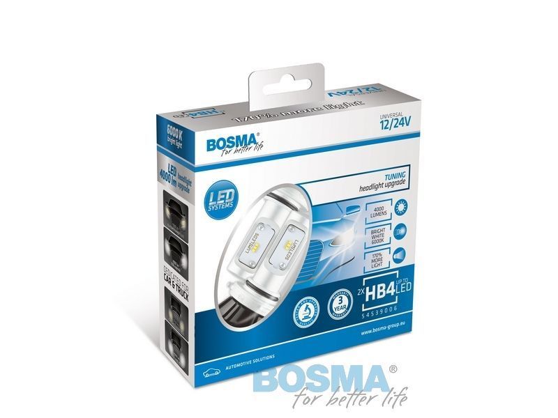 PACK 2 HB4 9006 LED lumileds 6000K bulbs