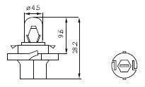 BAX8.4d 28V 2W ROUGE 4910390