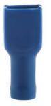 10x Female Insulated Spade Connectors Blue 6.3x0.8mm 1542