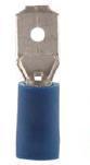 10x Male Blue Tab Terminals 6.3x0.8mm 740