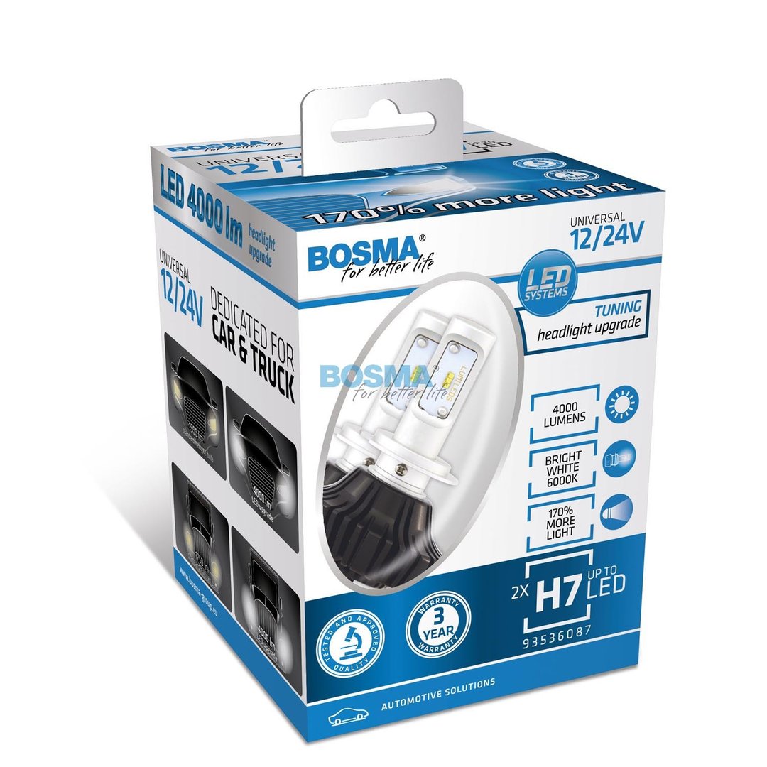 PACK 2 H7 LED 6000K Bulbs
