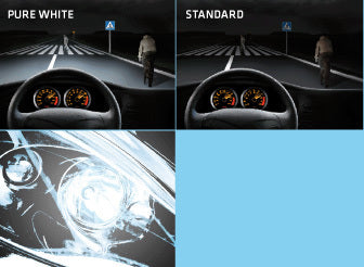 H4 PURE WHITE 60/55W P43t 12V PACK - 2 BULBS