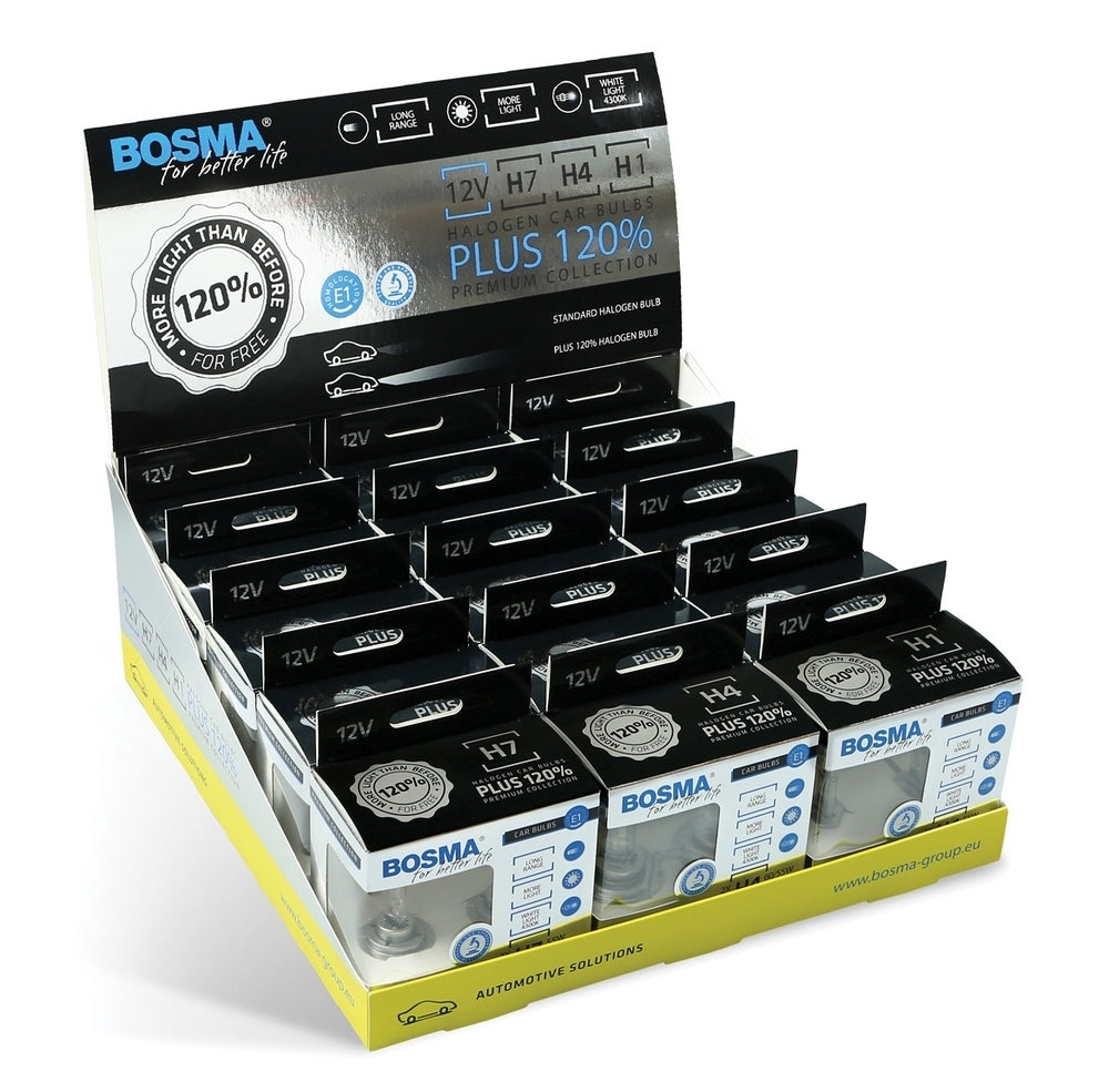 H4 PLUS 120% 60/55W P43t 12V PACK - 2 BULBS